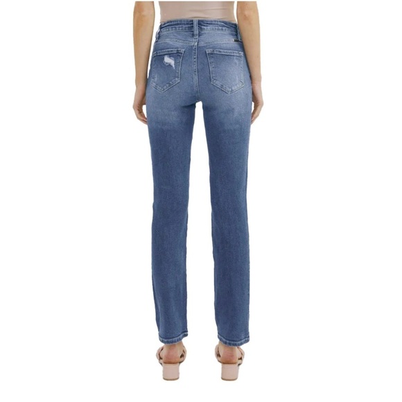 NWT KanCan - Women's Sultana High Rise Slim Straight Jean Medium Wash Size 13/30 - Picture 2 of 11